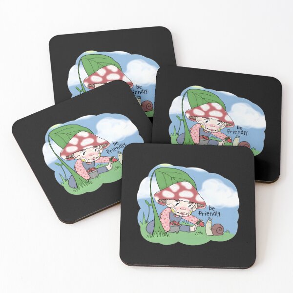 Item preview, Sharing Is Caring — Mushroom & Snail designed and sold by JodanySejour.
