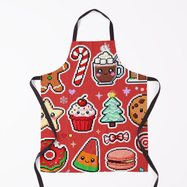 Item preview, Cute Pixel Christmas Treat Sticker Set designed and sold by MuseAI.