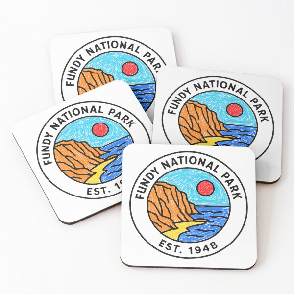 Item preview, Hand Drawn Fundy National Park Tidal Forest Coastal Tracks Wilderness  designed and sold by Star3NowForMe.