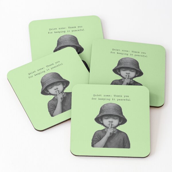 Item preview, Quiet Zone Shhh Kid – Peaceful Silence Art Print designed and sold by Kruti Collection.