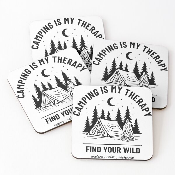 Item preview, Camping is My Therapy - Find Your Wild designed and sold by Enga6.
