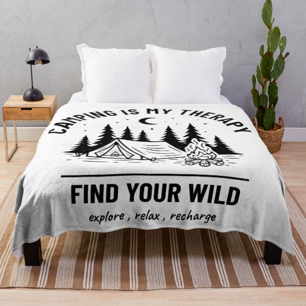 Item preview, Camping is My Therapy - Find Your Wild designed and sold by Enga6.
