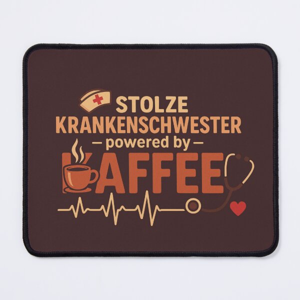 Item preview, Proud nurse powered by coffee designed and sold by Sokono.