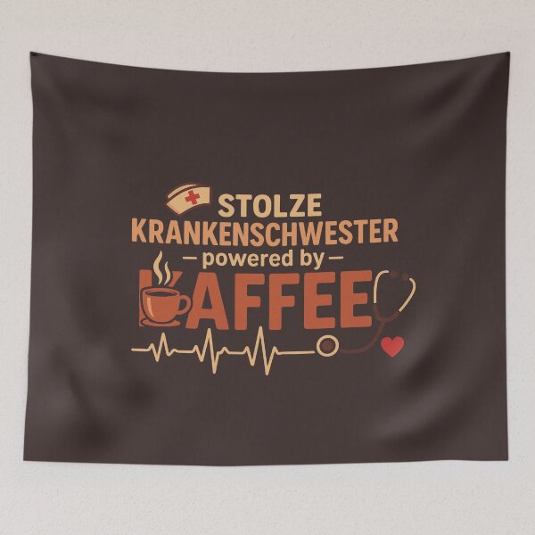 Item preview, Proud nurse powered by coffee designed and sold by Sokono.