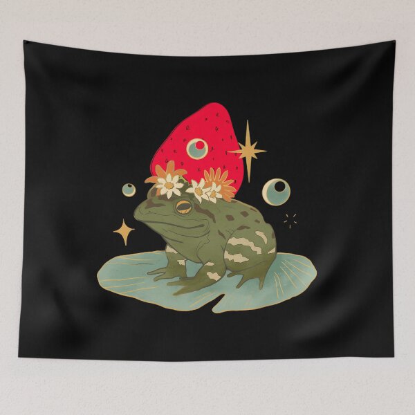 Item preview, Frog With a Strawberry Hat designed and sold by JodanySejour.