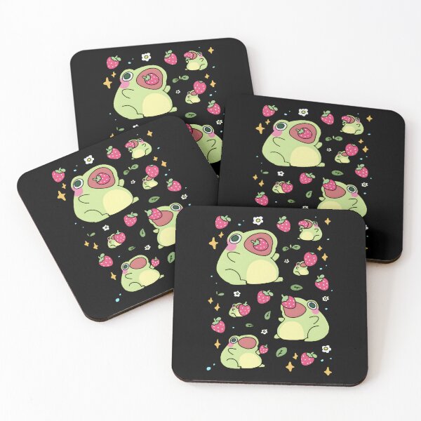 Item preview, Cute Kawaii Pastel Frog with Strawberry designed and sold by JodanySejour.
