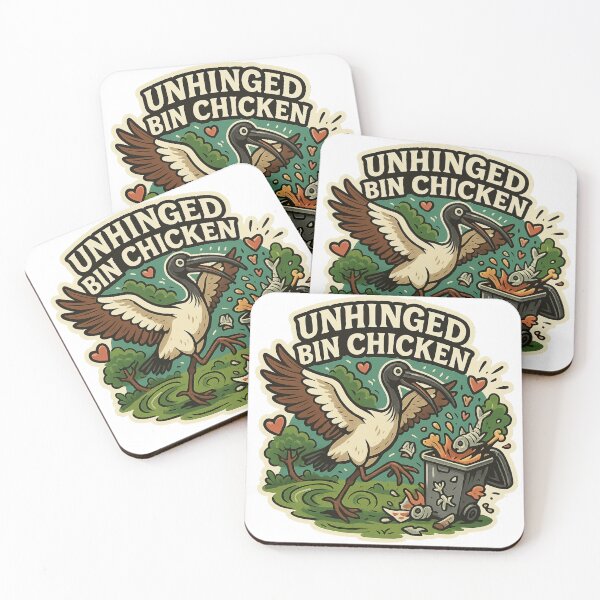 Item preview, Unhinged Bin Chicken Tee - Hilarious Aussie Adventure Meme Shirt 2025 designed and sold by GeniePixel.