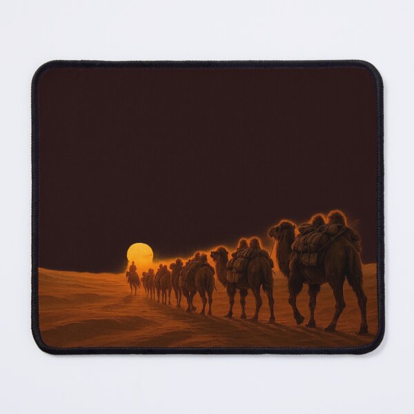 Item preview, Camel caravan at sunset designed and sold by Sokono.