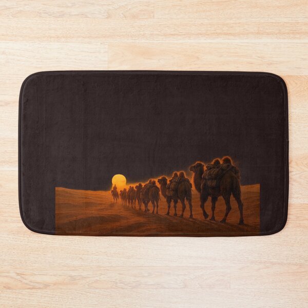 Item preview, Camel caravan at sunset designed and sold by Sokono.