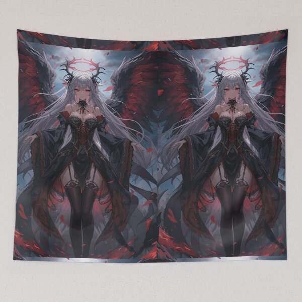 Item preview, Dark Angel – Powerful Demon Girl Anime Illustration designed and sold by Pigmentra.