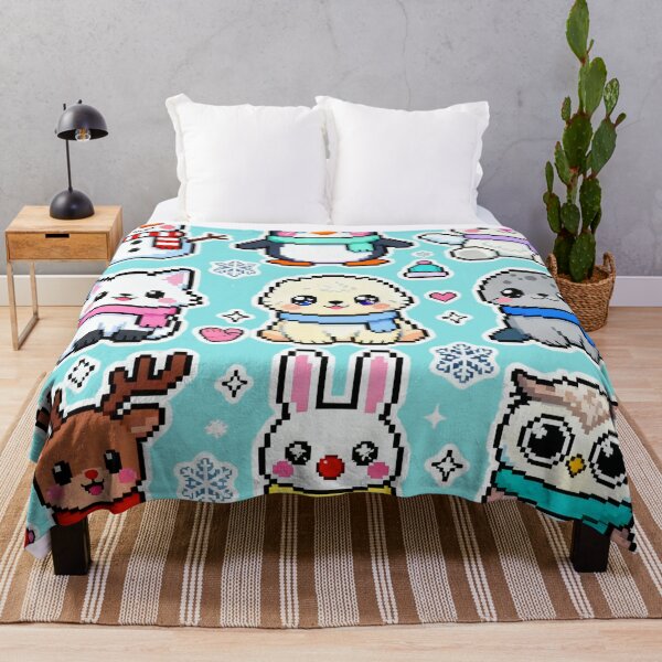 Item preview, Kawaii Pixel Winter Friends Characters designed and sold by MuseAI.