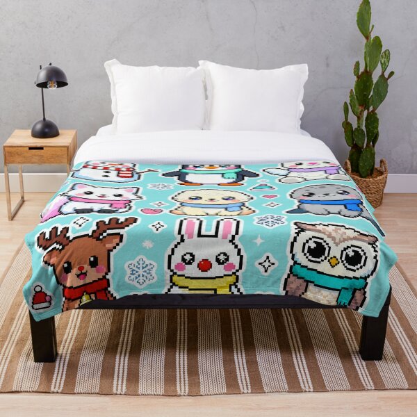 Item preview, Kawaii Pixel Winter Friends Characters designed and sold by MuseAI.