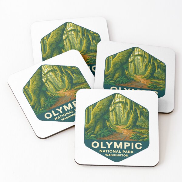 Item preview, Olympic National Park Retro Sticker designed and sold by Ismeal Von.