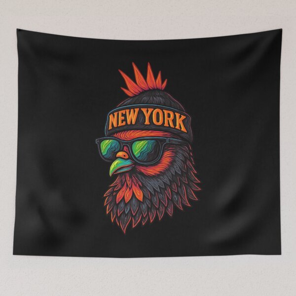 Item preview, Cool New York Rooster – Urban Street Style Chicken Design designed and sold by TheRamesCo.