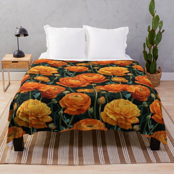 Item preview, Colorful Blooming Ranunculus Illustration For Ranunculus Lovers designed and sold by RoyalStarsPatts.