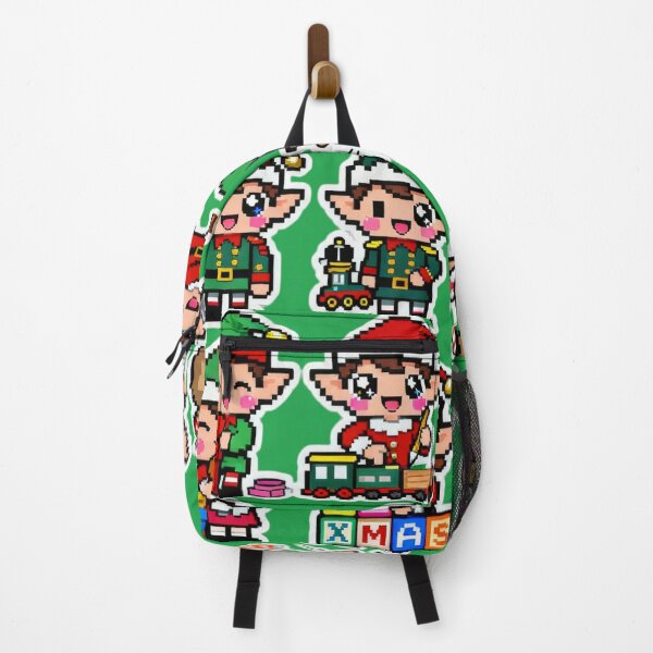 Item preview, Cute Pixel Santa Elf Helpers Kawaii Art designed and sold by MuseAI.