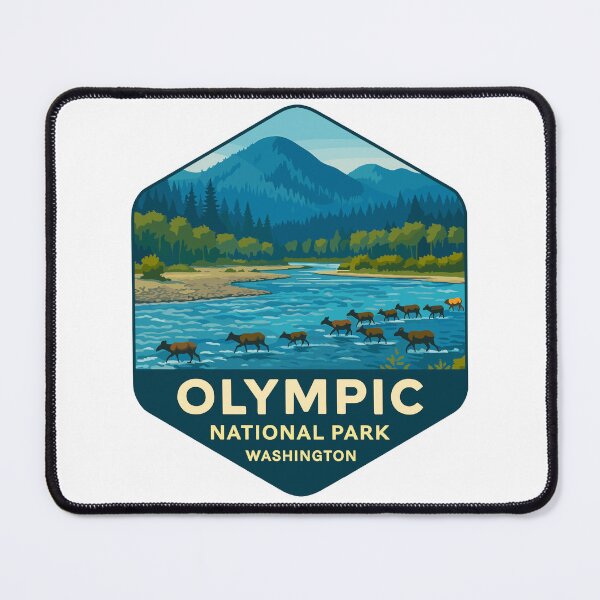 Item preview, Olympic National Park Retro Sticker designed and sold by Ismeal Von.