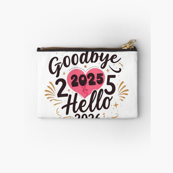 Item preview, Goodbye 2025 Hello 2026 – Festive New Year Typography Design with Heart and Star Accents” designed and sold by PixelVibe782.