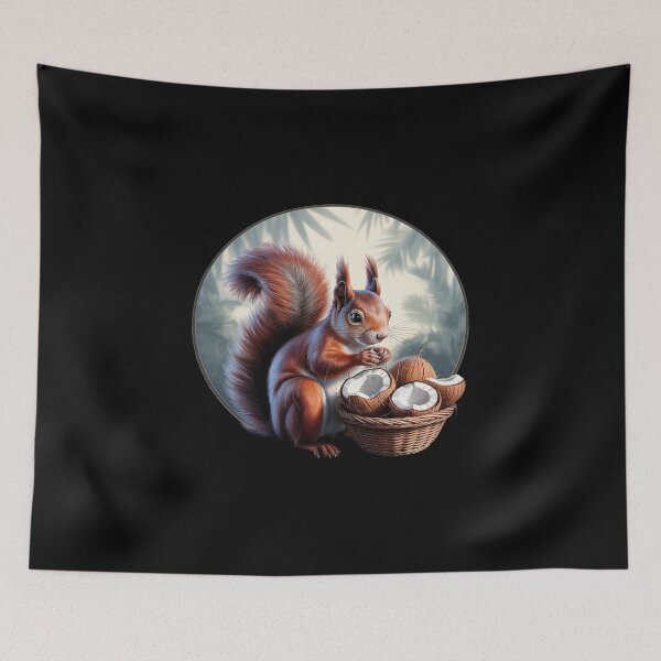Item preview, Coconut Squirrel Sunset Nature Coconut Fruit Squirrel Lover designed and sold by PeteHomenick.