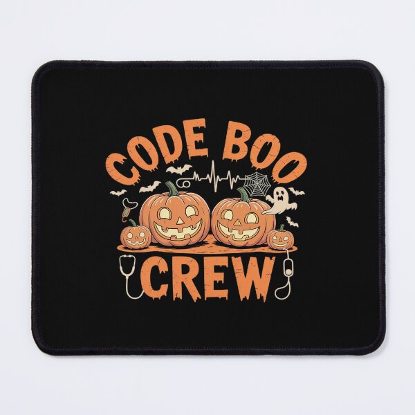 Item preview, Code Boo Crew Pumpkin Nurse Halloween Spooky CRNA RN designed and sold by PeteHomenick.
