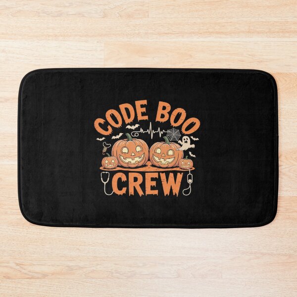 Item preview, Code Boo Crew Pumpkin Nurse Halloween Spooky CRNA RN designed and sold by PeteHomenick.