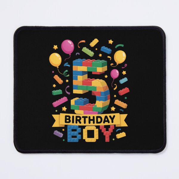 Item preview, 5 Year Old Building Blocks 5th Birthday Boy designed and sold by Sunset4Bones.