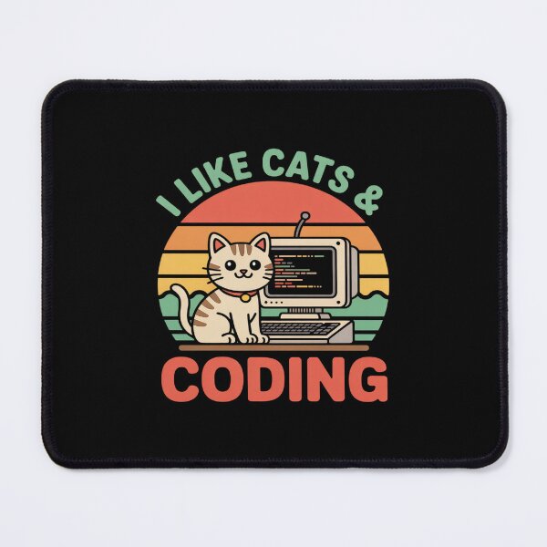 Item preview, Coder Programmer Cat Lover Cat Dad I Like Cats & Coding designed and sold by PeteHomenick.