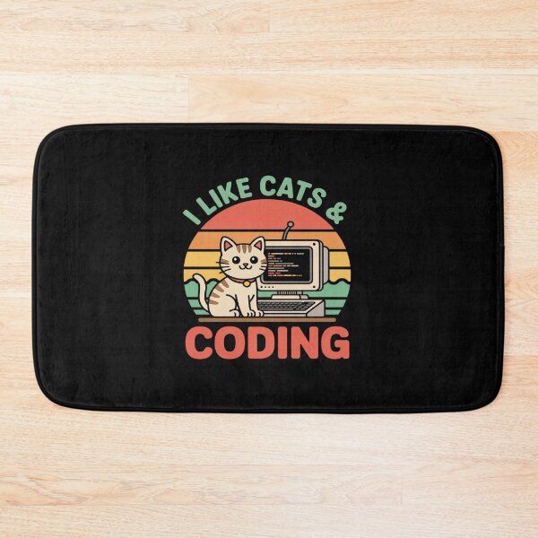 Item preview, Coder Programmer Cat Lover Cat Dad I Like Cats & Coding designed and sold by PeteHomenick.