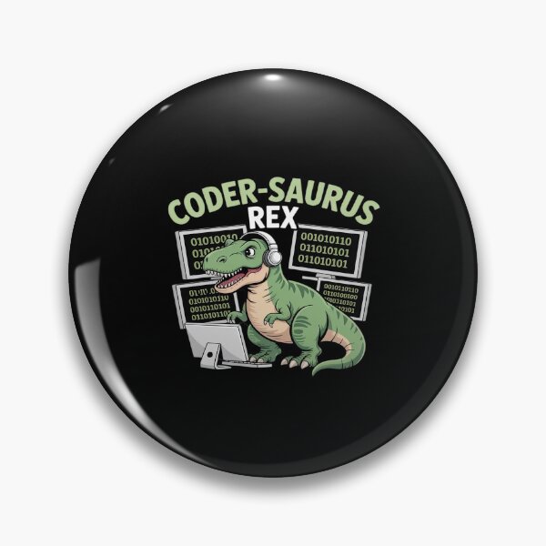 Item preview, Coder-saurus Rex Neon Dino Programmer Gear designed and sold by PeteHomenick.