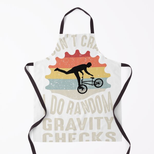 Item preview, I Don’t Crash, I Do Random Gravity Checks – Funny Cycling MTB/BMX Retro Design designed and sold by DavidMay.