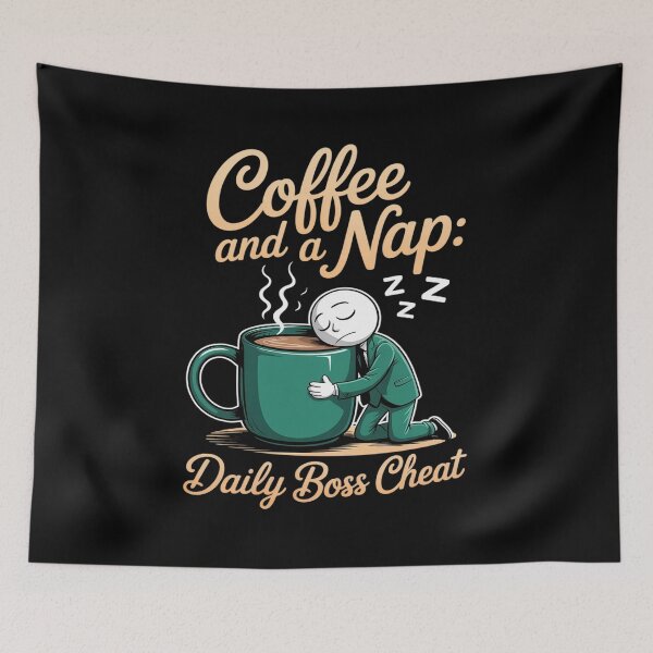 Item preview, Coffee and a Nap Daily Boss Cheat designed and sold by PeteHomenick.