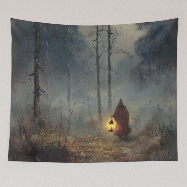 Item preview, The Lantern Bearer – Wanderer of the Northern Woods designed and sold by NordicDreams.
