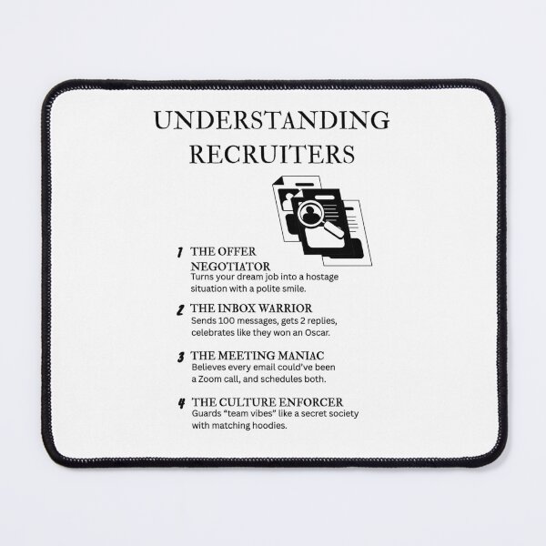 Item preview, Funny Recruiter Quotes – Perfect Gift for HR and Talent Pros designed and sold by PsyFlow35.