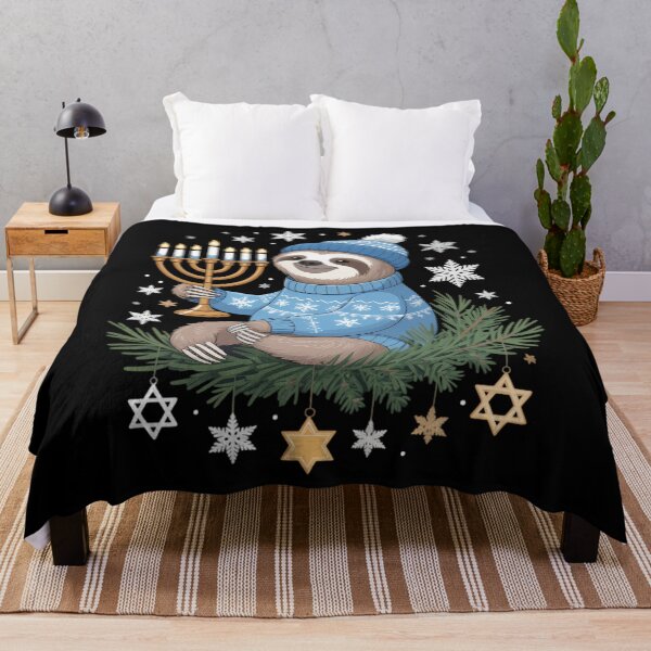 Item preview, Funny Hanukkah Sloth Jewish Chanukah Sleeping designed and sold by Sunset4Bones.