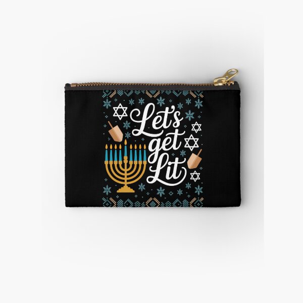 Item preview, Funny Hanukkah Lets Get Lit Menorah designed and sold by Sunset4Bones.