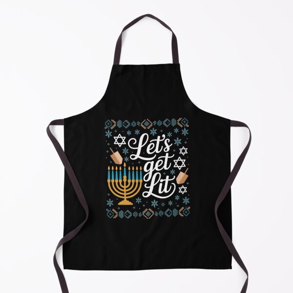 Item preview, Funny Hanukkah Lets Get Lit Menorah designed and sold by Sunset4Bones.