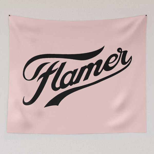 Item preview, Flamer - retro style in black designed and sold by gayishdesign.