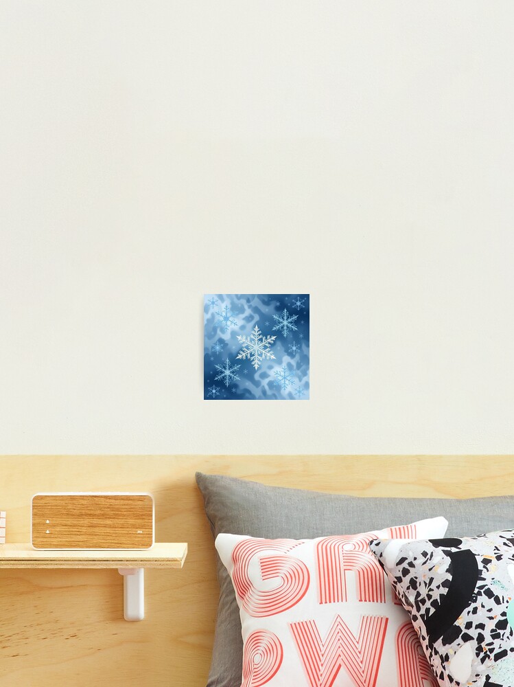 Thumbnail 2 of 3, Photographic Print, Snowflake pattern designed and sold by In-Sprit24.