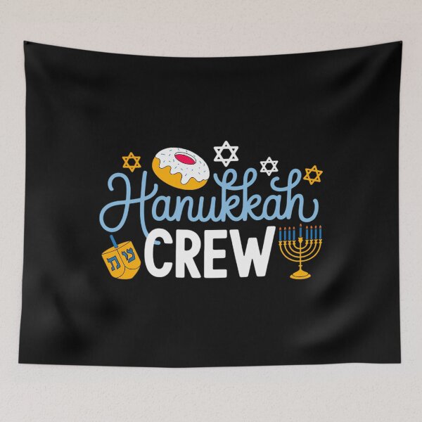 Item preview, Hanukkah Crew Jewish Menorah designed and sold by Sunset4Bones.