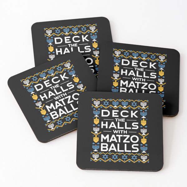 Item preview, Hanukkah Deck Hall With Matzo Ball Chanukah Jewish designed and sold by Sunset4Bones.