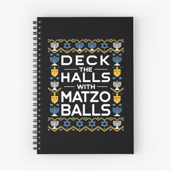 Item preview, Hanukkah Deck Hall With Matzo Ball Chanukah Jewish designed and sold by Sunset4Bones.