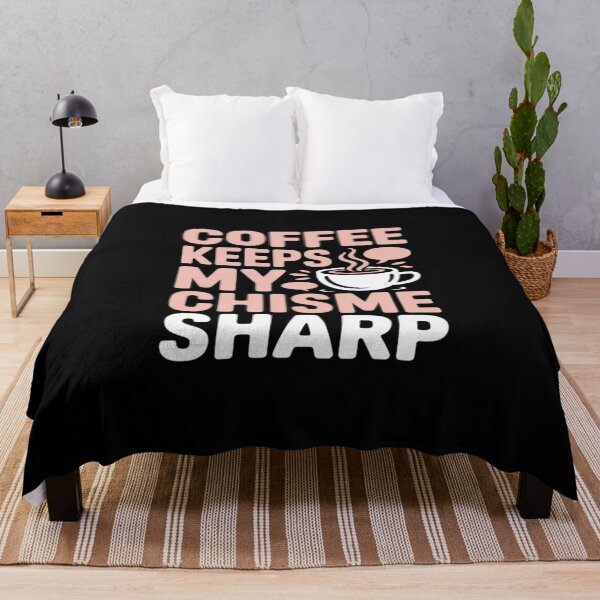 Item preview, Coffee Keeps My Chisme Sharp Hot Pink designed and sold by PeteHomenick.