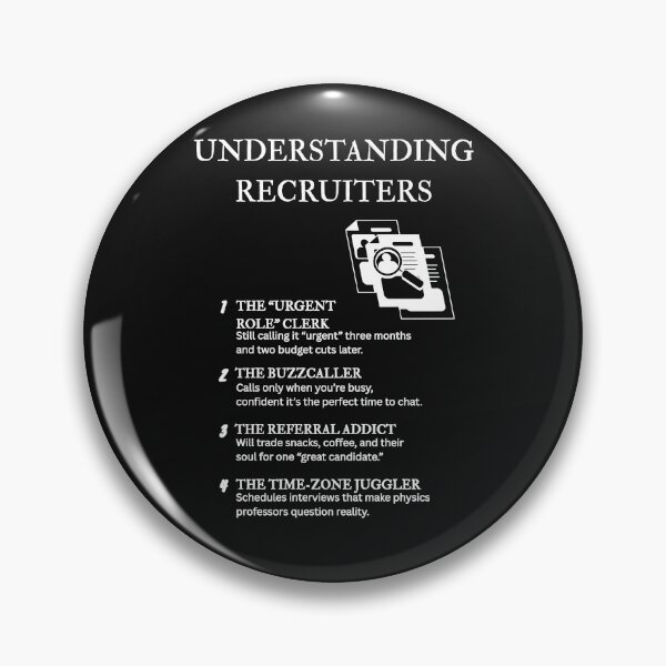 Item preview, Recruiter Life – Witty Definitions for the Masters of “Culture Fit” – Black designed and sold by PsyFlow35.