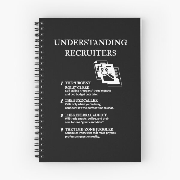 Item preview, Recruiter Life – Witty Definitions for the Masters of “Culture Fit” – Black designed and sold by PsyFlow35.