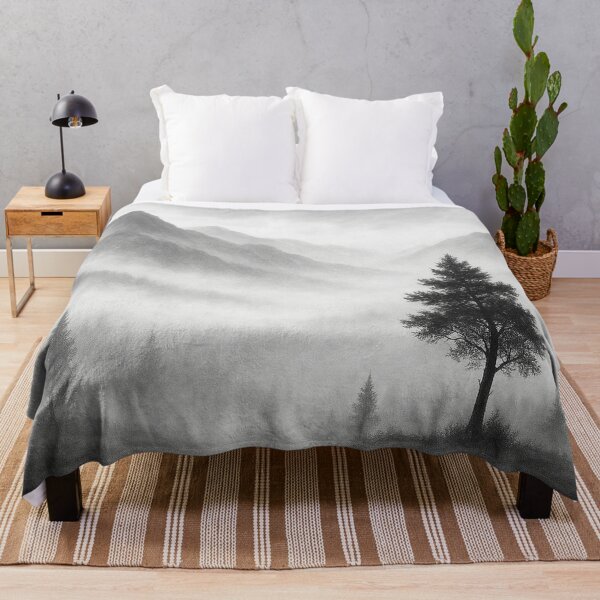 Item preview, Misty mountains with trees designed and sold by Sigtrix.