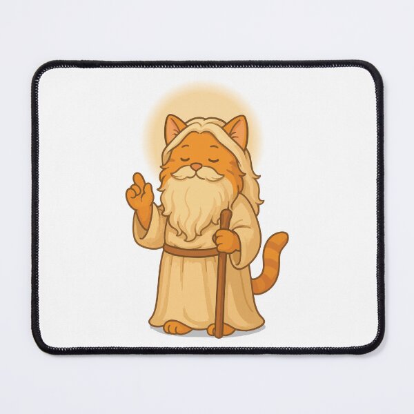 Item preview, The Wise Old Cat – Magical Cat Illustration designed and sold by PierrelyHO.