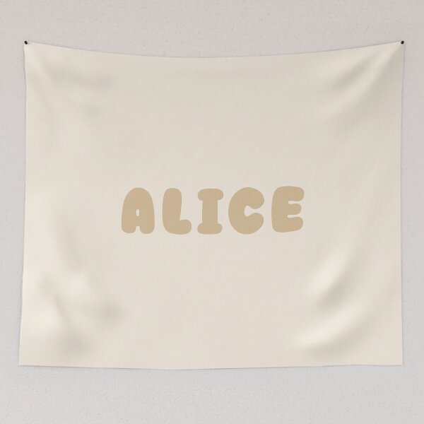 Item preview, Beige Alice – Minimalist Personalized Name Design designed and sold by karolinahinc.