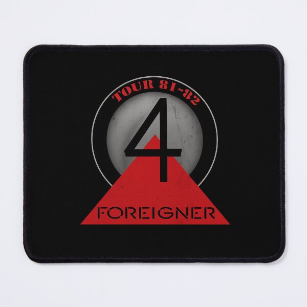 Item preview, Foreigner – Tour 1981 “4” Red Triangle Badge designed and sold by ketttitisandnon.