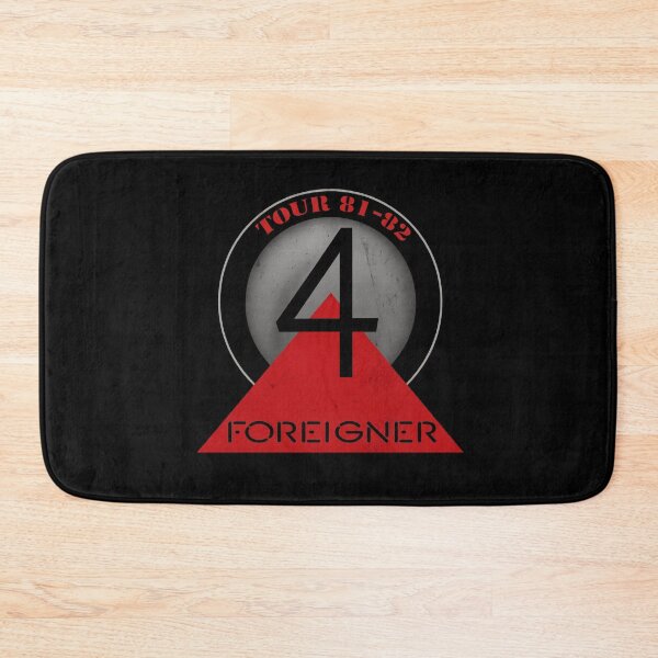Item preview, Foreigner – Tour 1981 “4” Red Triangle Badge designed and sold by ketttitisandnon.