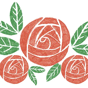 Artwork thumbnail, Pattern #24 - Roses by RedRoseSkull